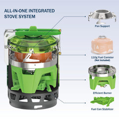 Fire-Maple Fixed Star 3 windscreen use improves performance in breeze