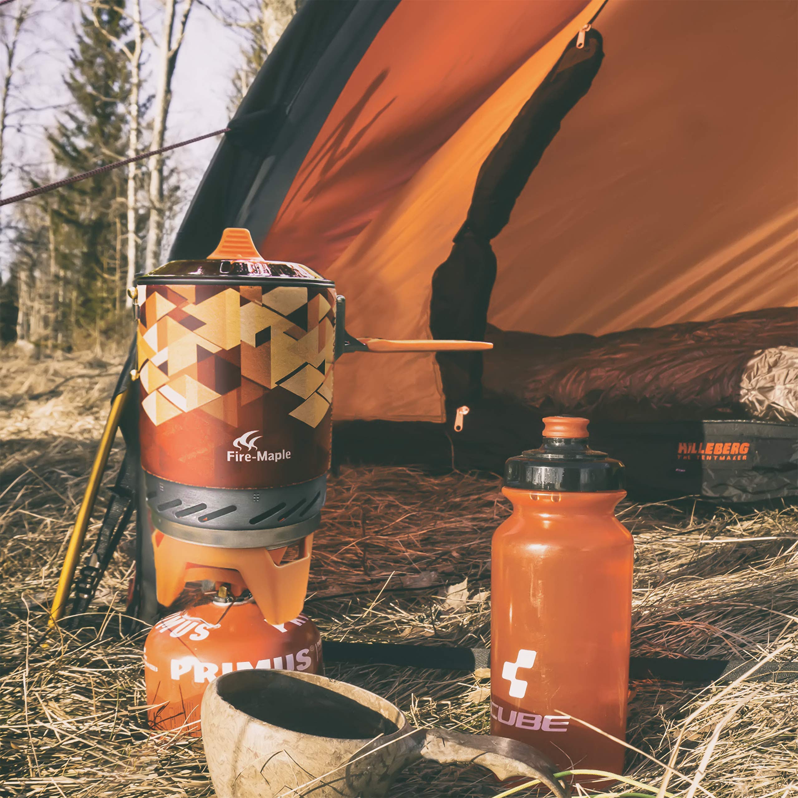 Fire-Maple Fixed Star X2 lightweight 22 oz stove for backpacking.