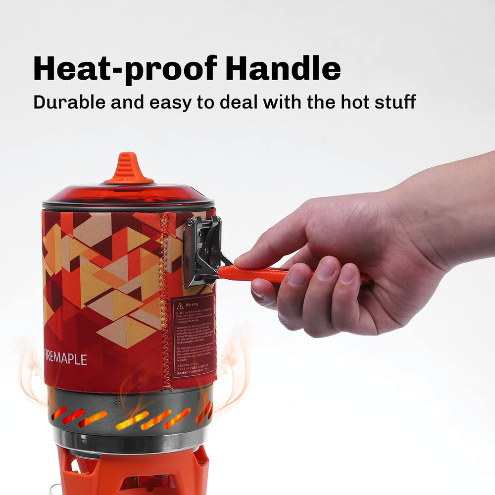 Fire-Maple Fixed Star X2 sturdy pot handle providing safe handling.