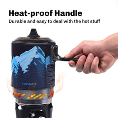 Fire-Maple Fixed Star X2 windscreen setup improves performance in windy conditions