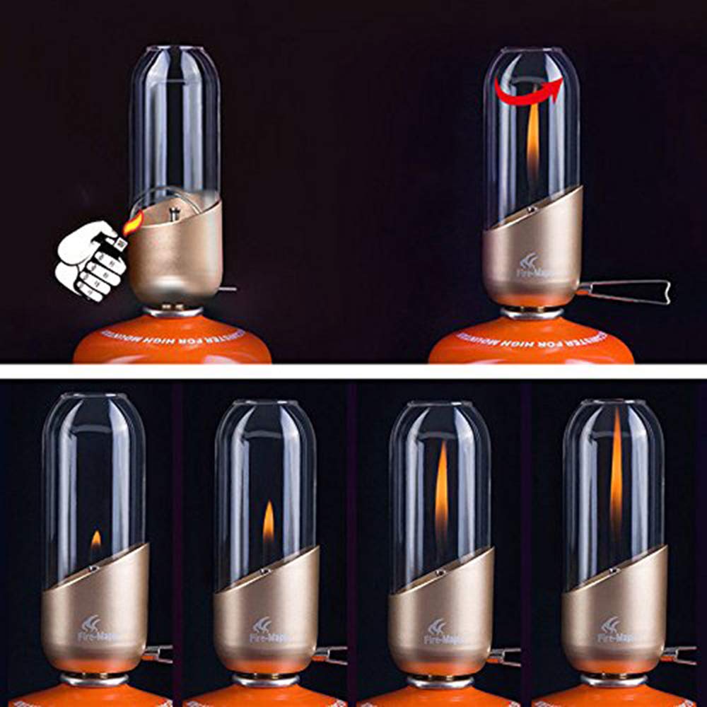 Fire-Maple Lantern features adjustable flame control for brightness.