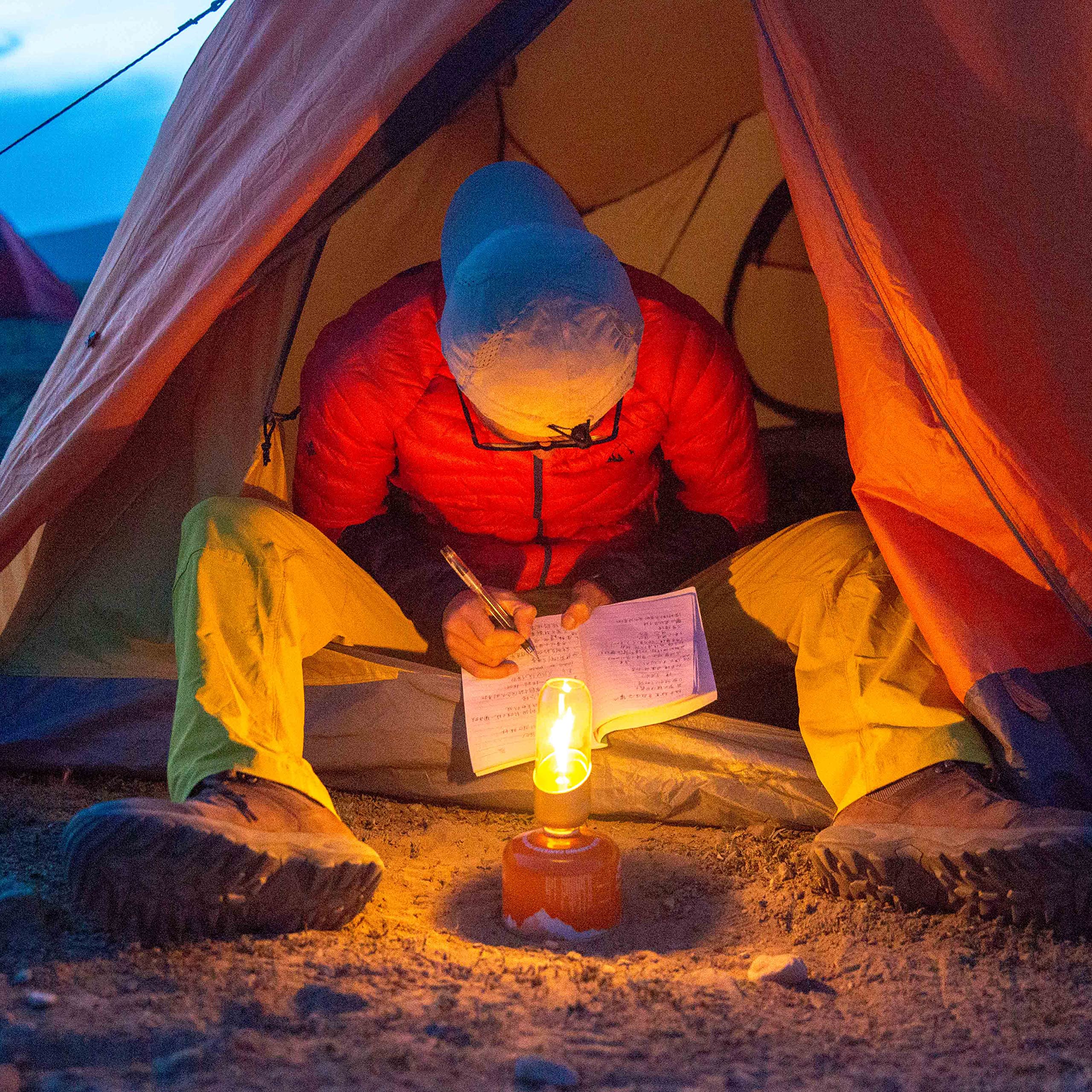 Fire-Maple orange camping light anodized aluminum body durable and lightweight