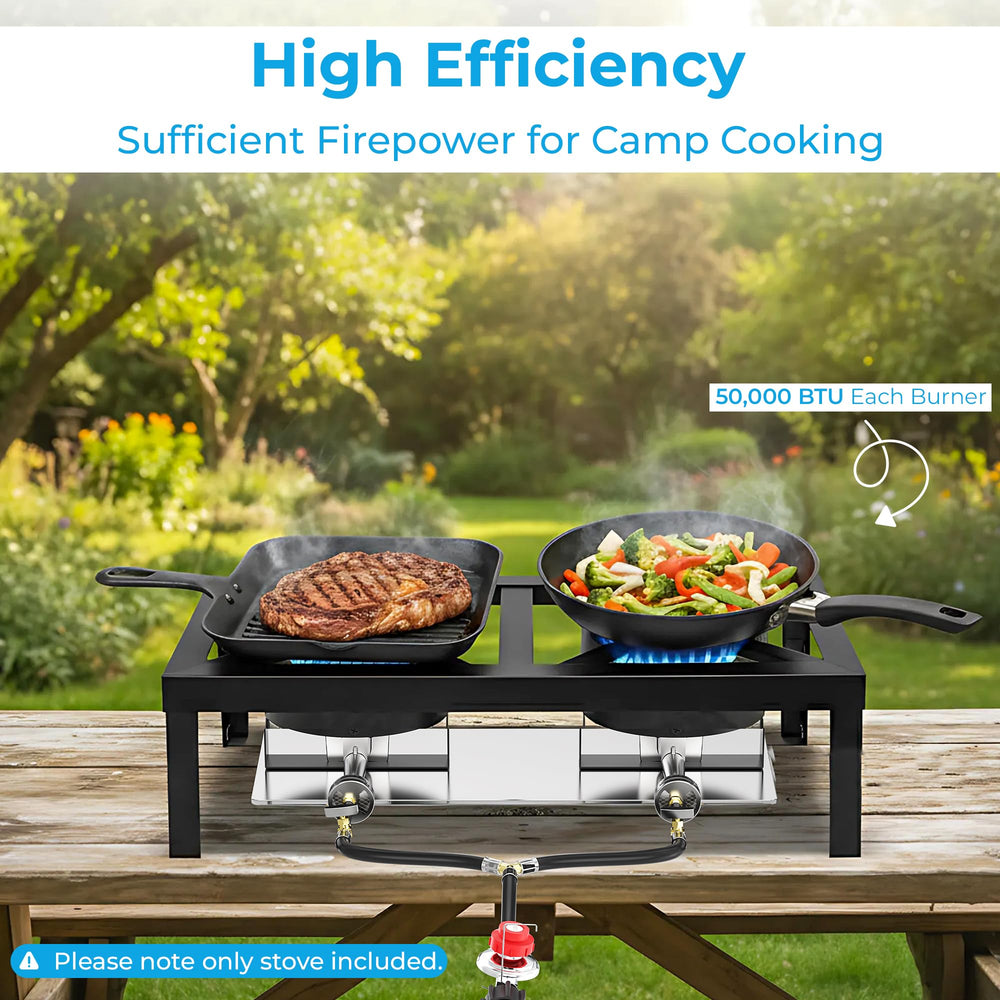 FIRE RIOT portable camp stove ideal for tailgating and outdoor gatherings.