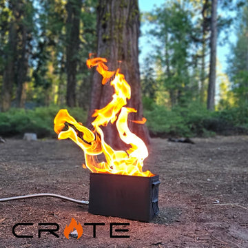 FireCrate USA DIY Burner Kit assembly in progress; safe, high-quality materials