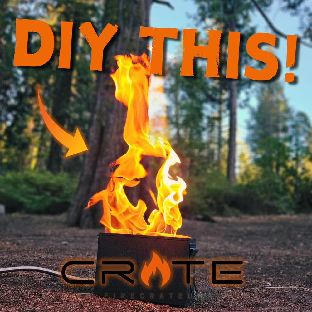FireCrate USA Overland Ammo Can Burner side view; durable build for rugged outdoor use
