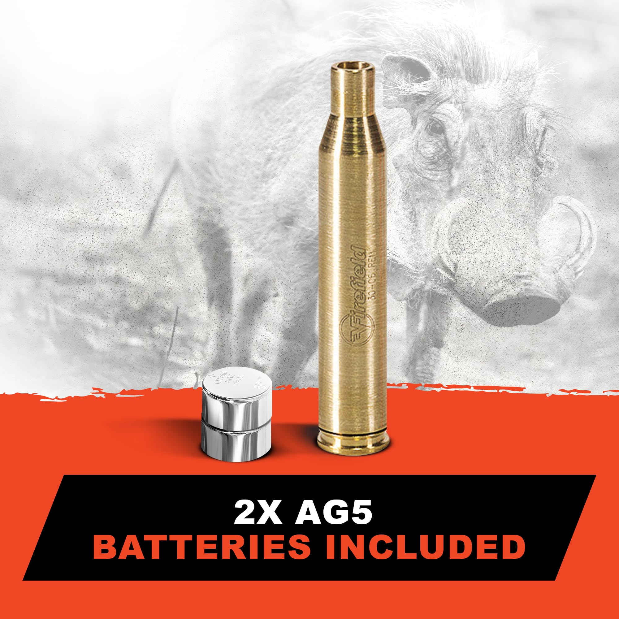 Firefield 30-06 bore sight supports hunting and target shooting setups.