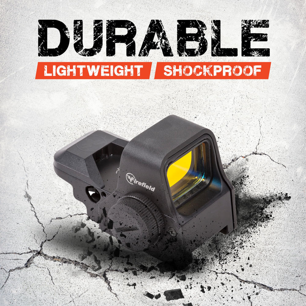 Firefield Impact XLT protective lens hood shields the optics during rugged use