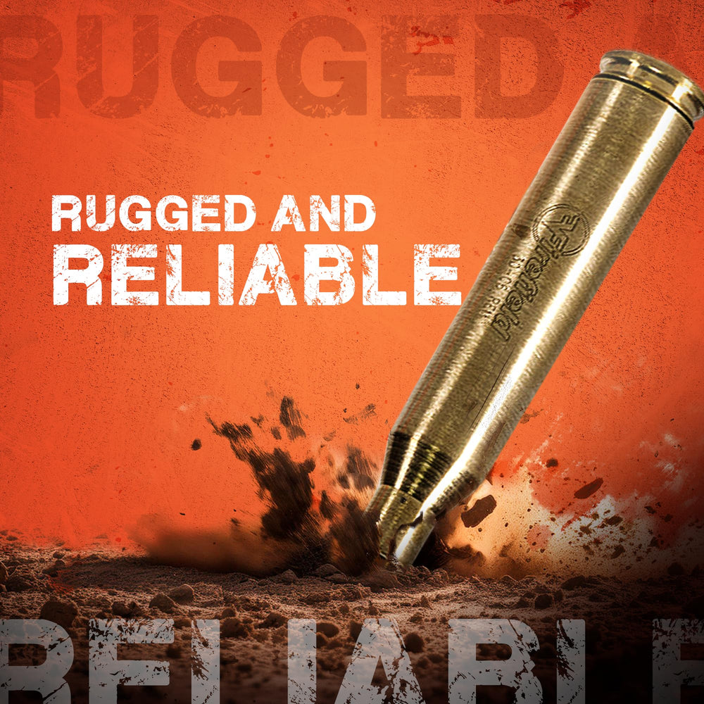 Firefield bore sight enables rapid zeroing with minimal cartridge waste.