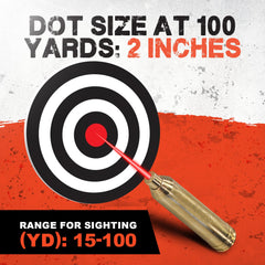Firefield red laser dot on sight for quick optic alignment