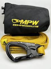 MPW drag strap attachment enabling rapid removal by Firefighter Swipe Tool.