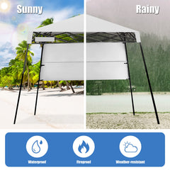 Fireflowery canopy with backpack enables easy transport and setup.