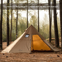 FireHiking 70D polyester tent with up to 3000mm rain protection and heat retention.