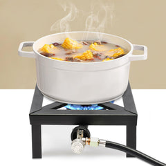 FireLeaves camping stove top view highlights large 9.84-inch square surface.