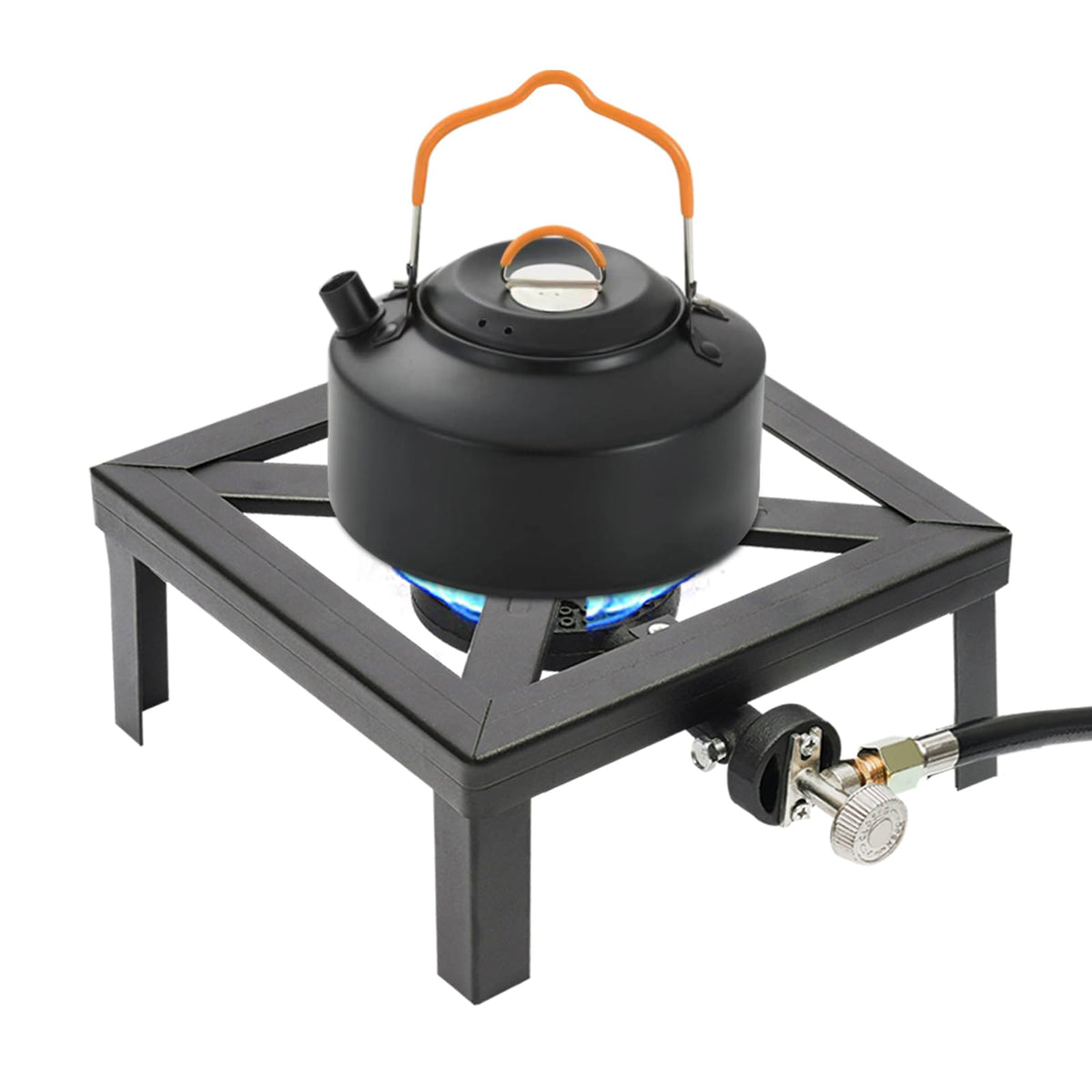 FireLeaves portable burner stove outdoors for quick, powerful cooking on camping trips.