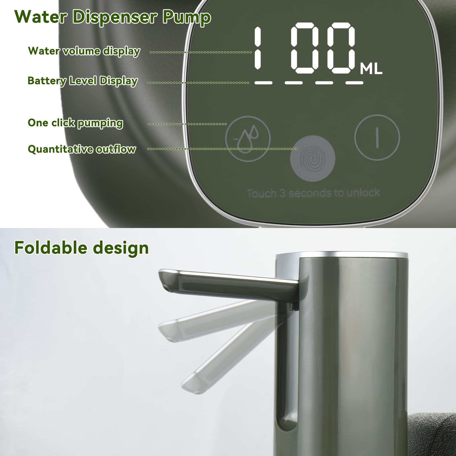 FIRINER lid and seal keep water secure and leak-free during transport.