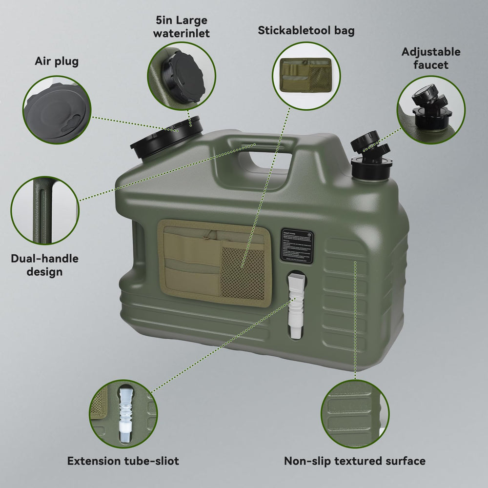 FIRINER water bags provide versatile backup storage for outdoor adventures.