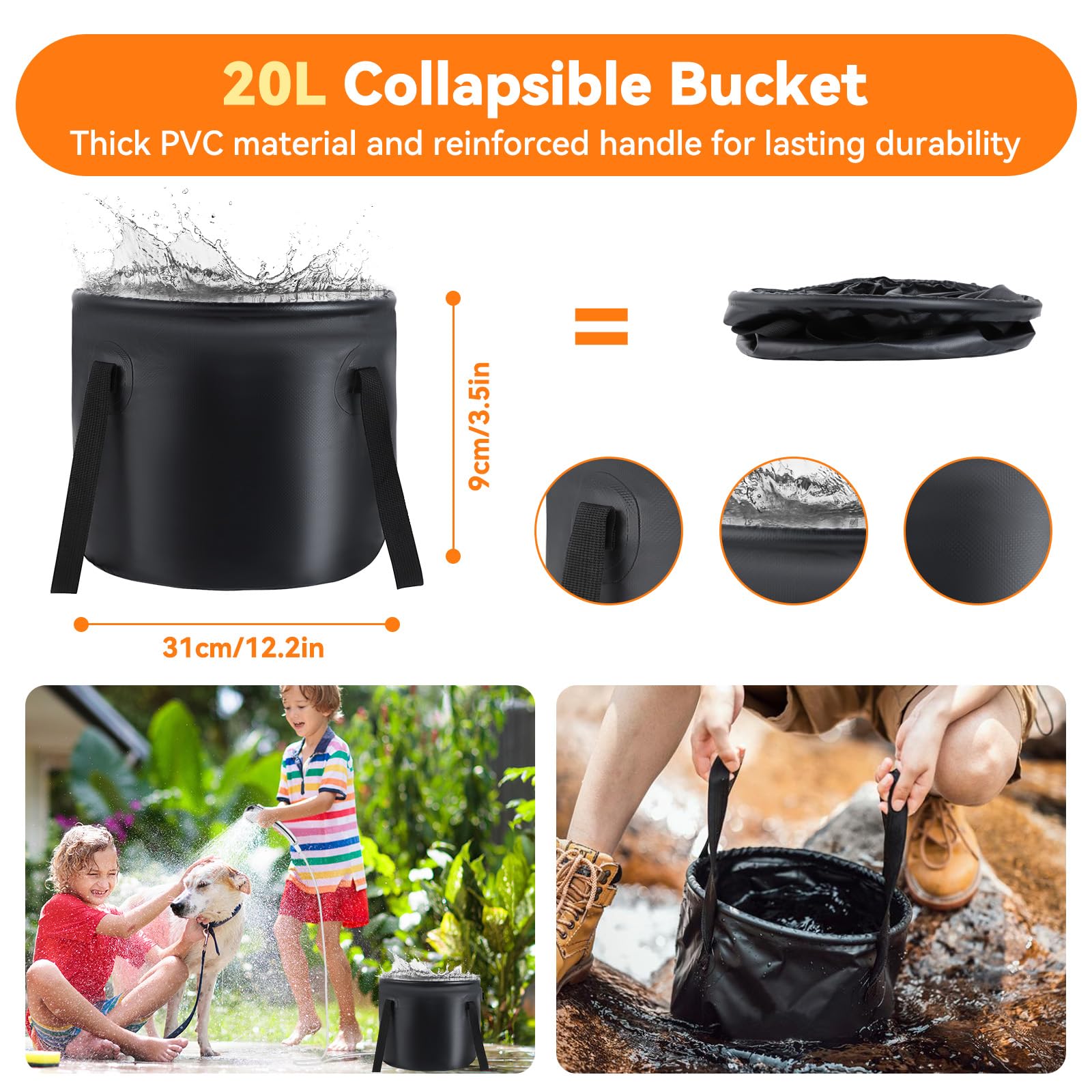 FIRINER large bucket supports off-grid water supply.
