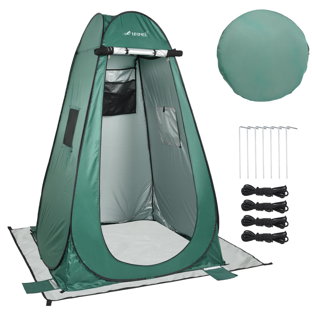 FIRINER folded tent packs into a compact carry bag for travel.
