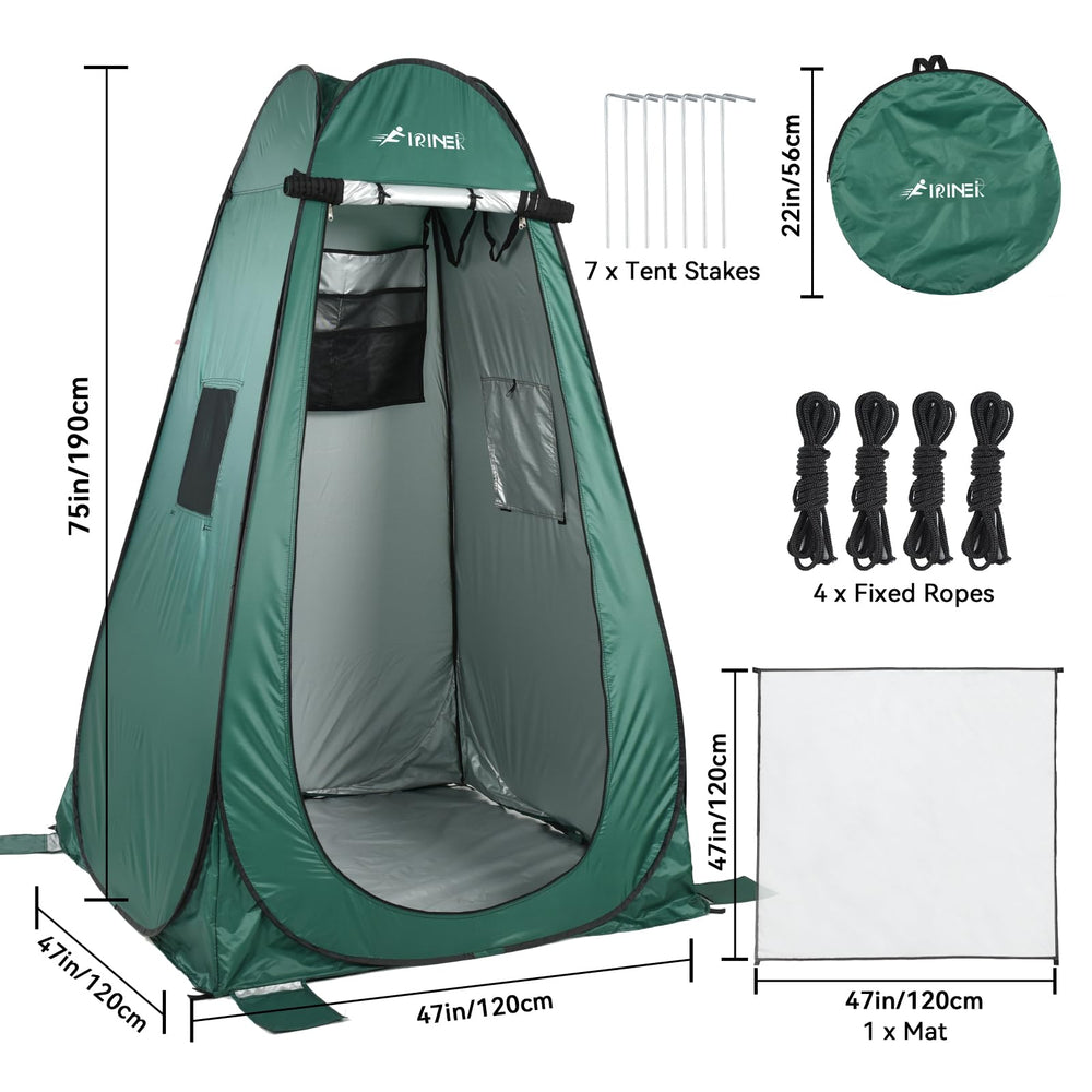 FIRINER multi layer mesh storage pouch keeps items organized in the tent.