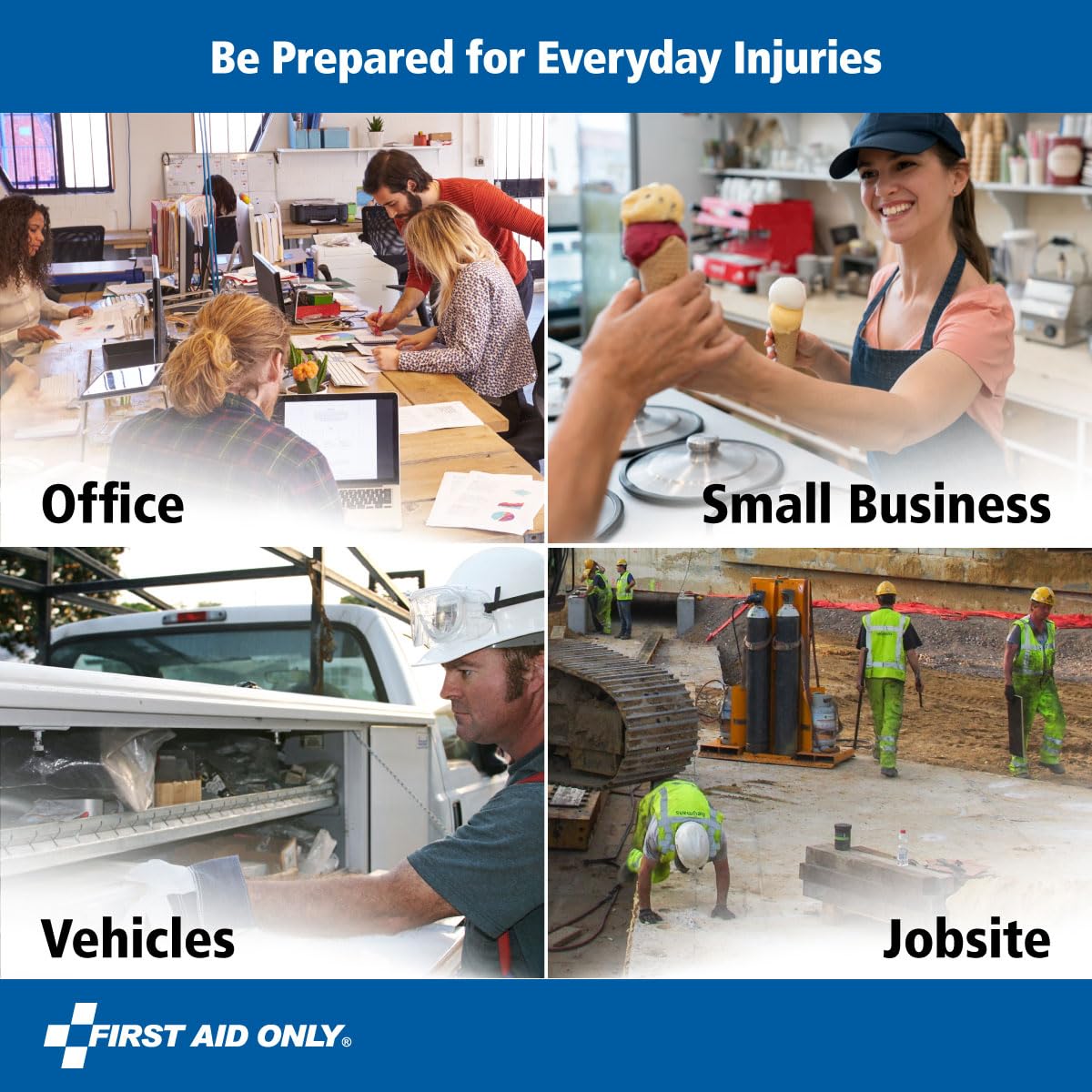 First Aid Only 6060 10-person capacity keeps teams prepared at work