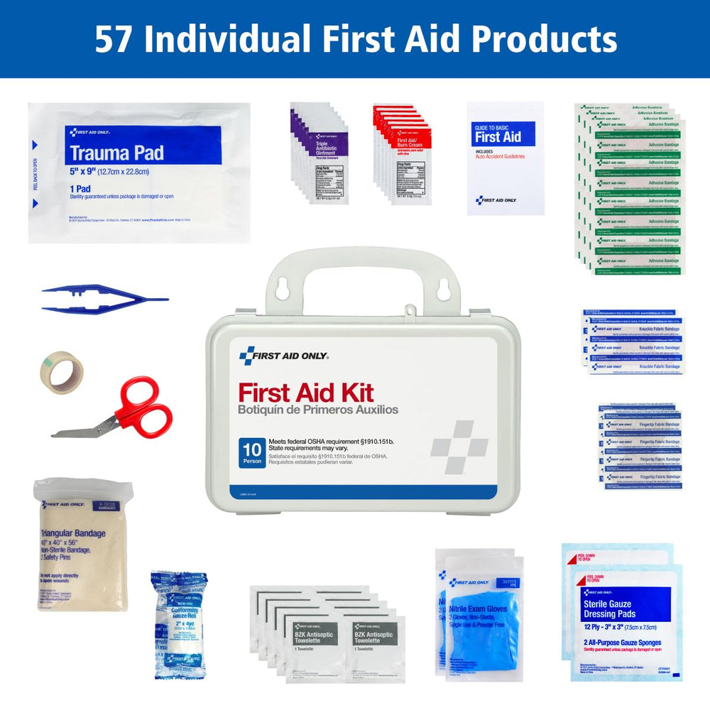First Aid Only 6060 organized compartments enable fast access during emergencies