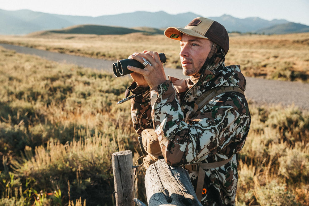 First Lite Aerowool Merino neck gaiter suited for summer hunts and wet days.