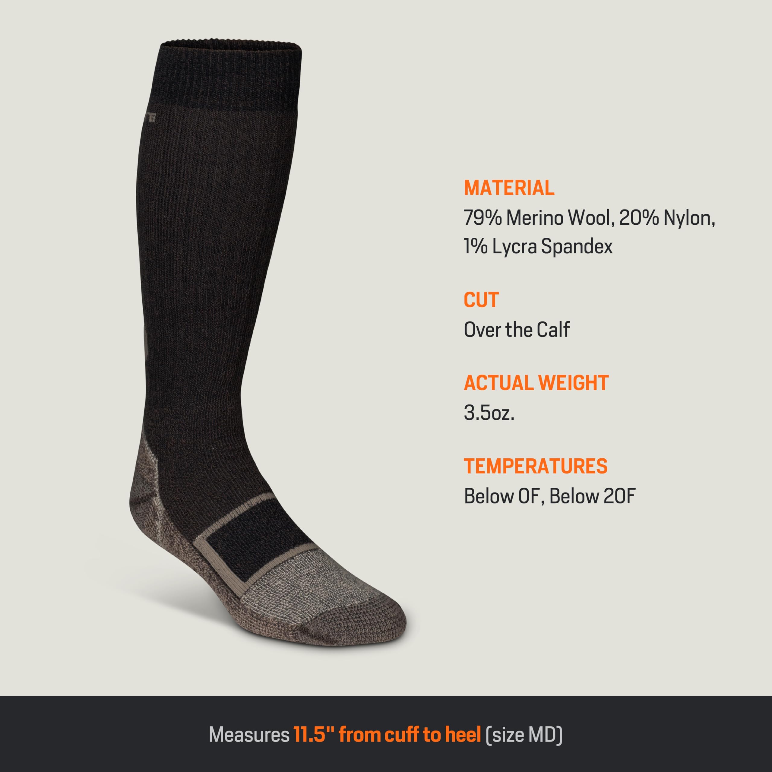 First Lite odor-control merino socks, moisture-wicking properties.