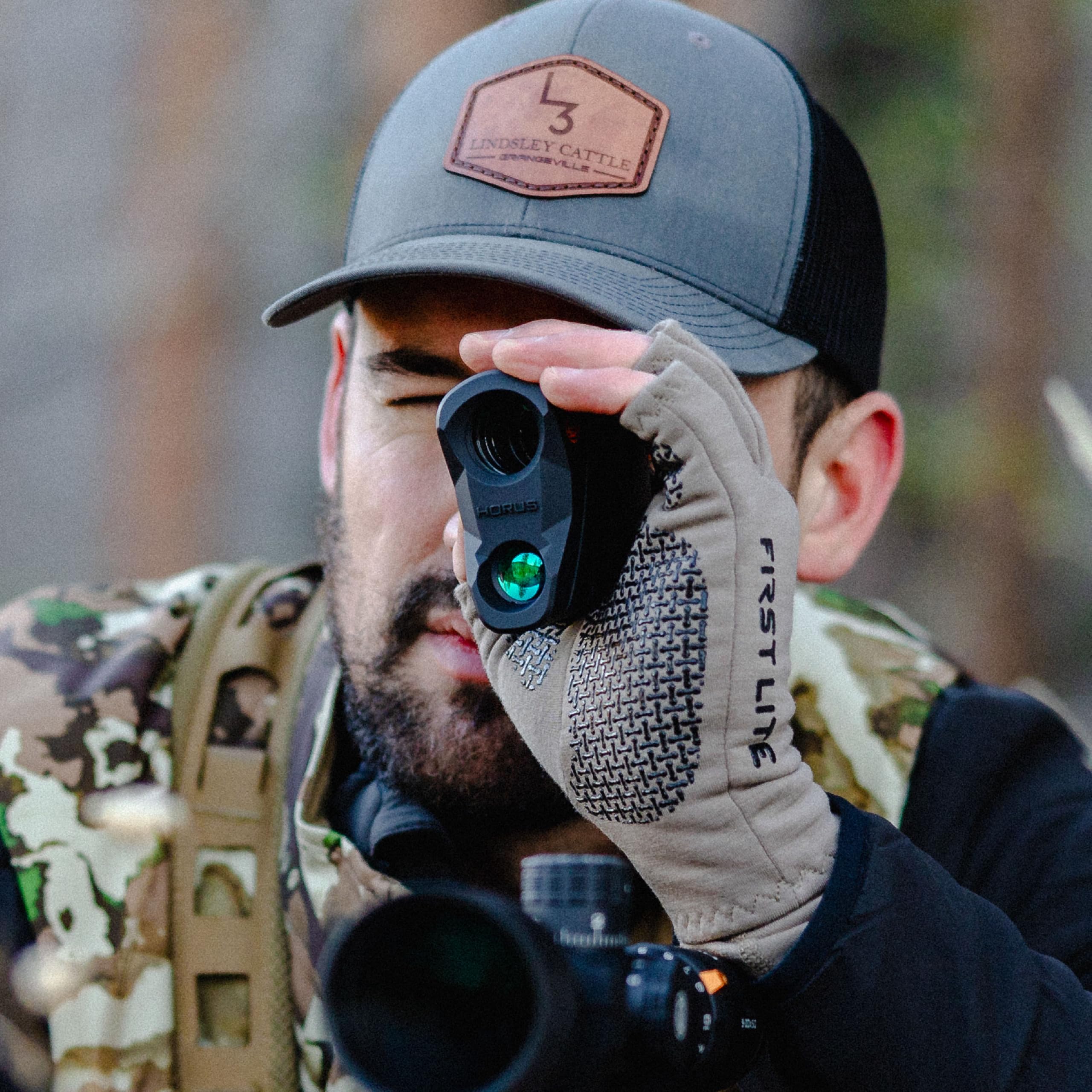 Lightweight warmth of First Lite Rugged Wool glove in cold conditions