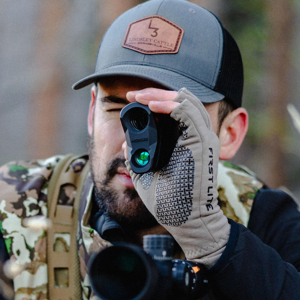Lightweight warmth of First Lite Rugged Wool glove in cold conditions