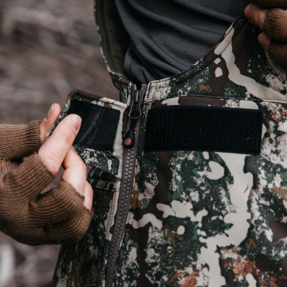 First Lite Sanctuary 2.0 Catalyst membrane enhances breathability and moisture management.