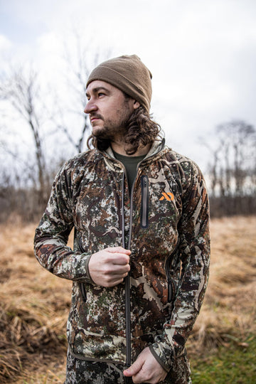 First Lite Tag Cuff Merino Beanie, ear coverage in chilly mornings.