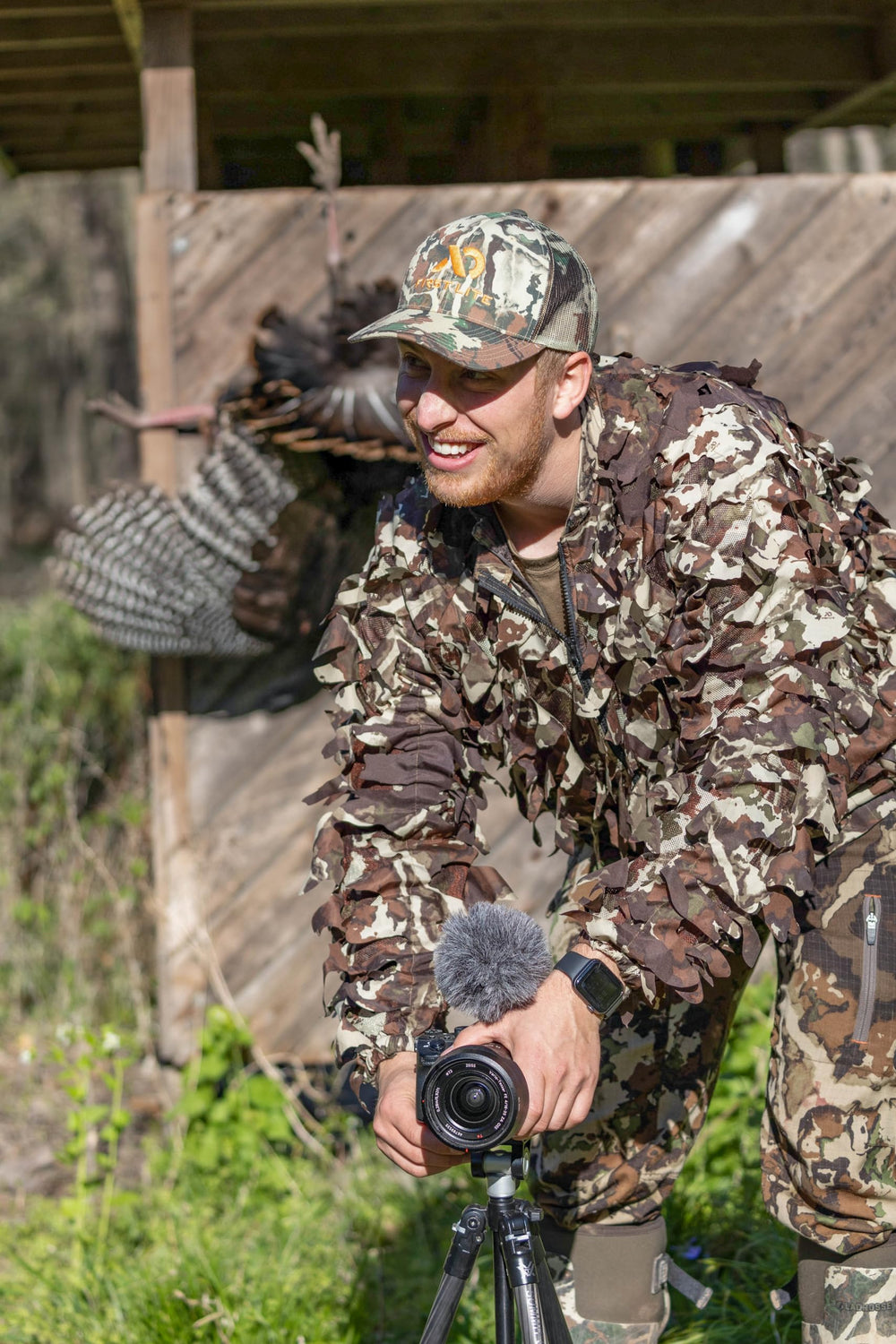 First Lite Trucker Hat soft mesh back providing ventilation during wear