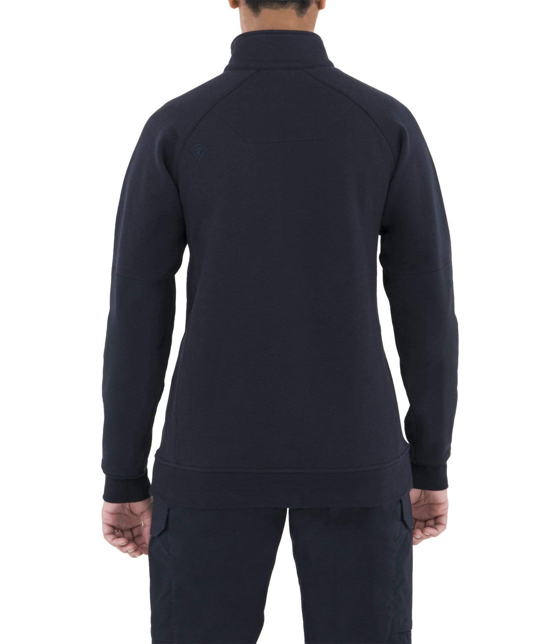 First Tactical women's cotton job quarter zip shirt, underarm gusset detail, enhanced mobility for active duties