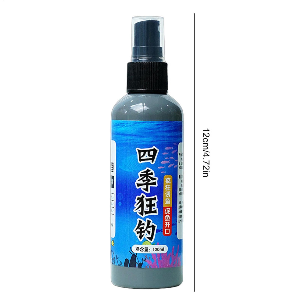 Fish Attractant Spray universal application for modern and traditional fishing styles.