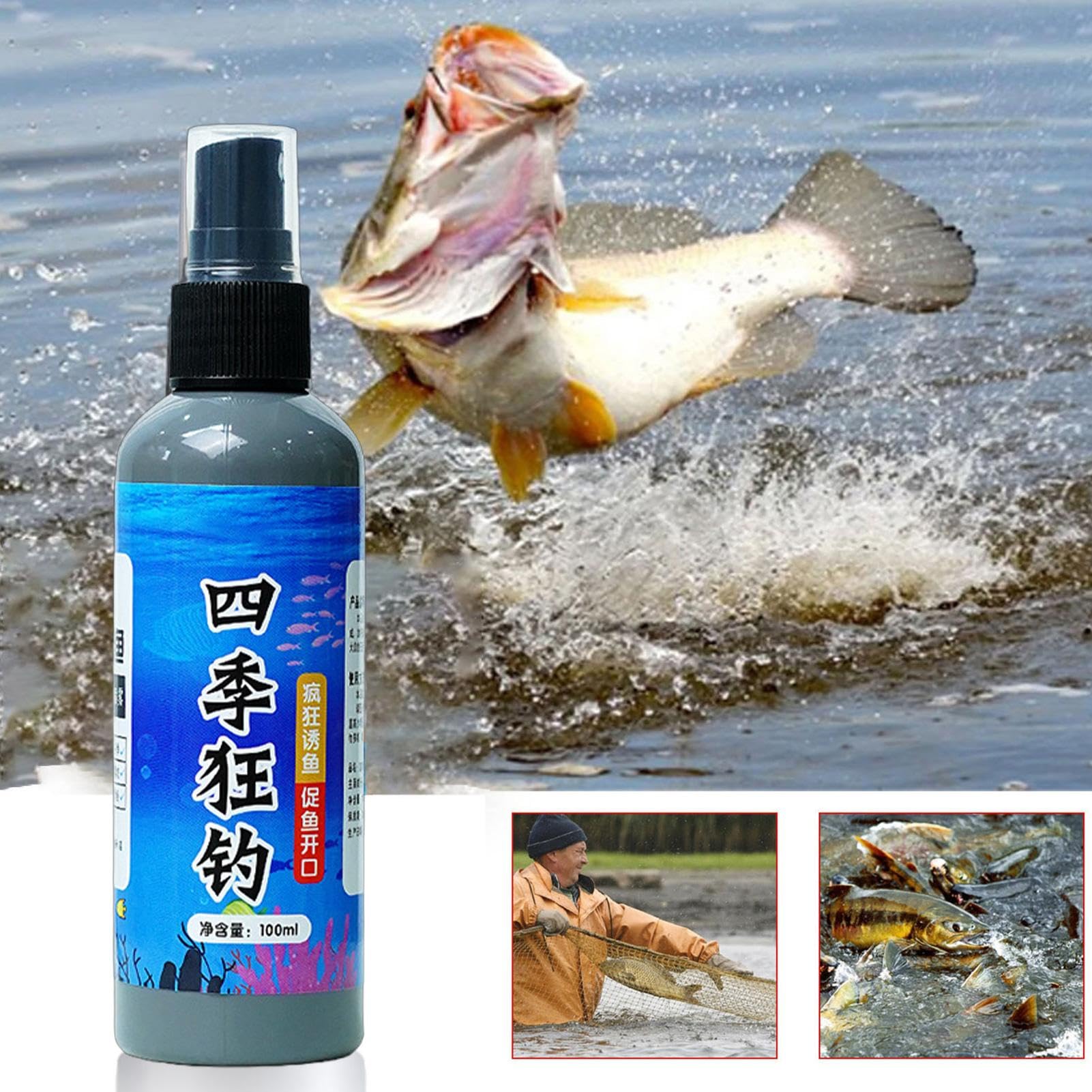 Fish Attractant Spray water-side setup shows easy integration into fishing routine.