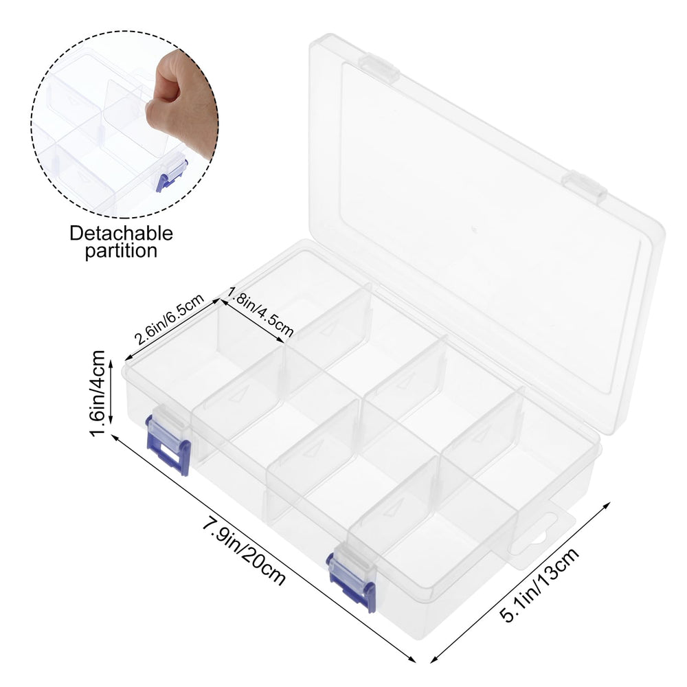 Two lure organizer boxes with carry handle for portability