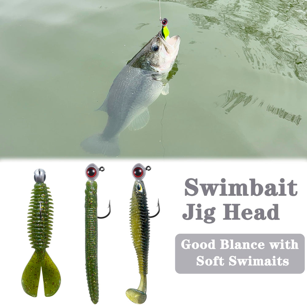 Package of 10 Fish Corner jig heads