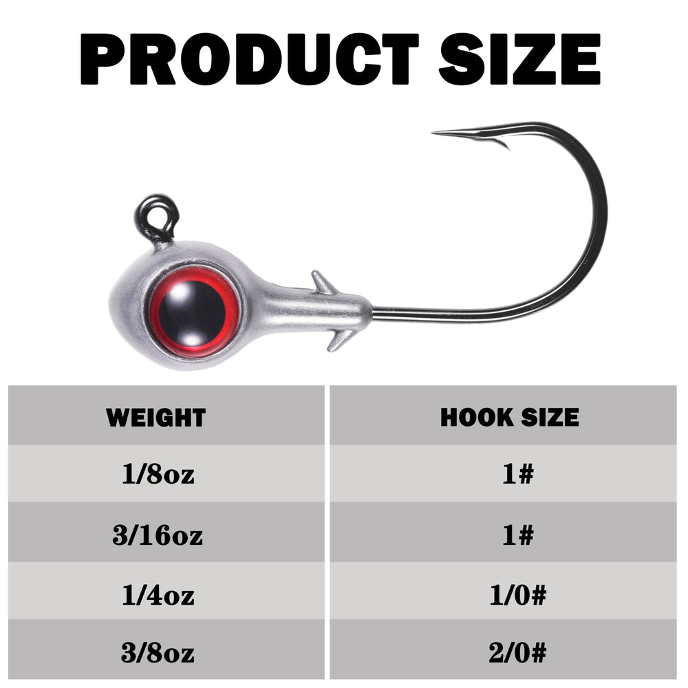 Jig head suitable for Bass, Snook, Redfish, Trout and more