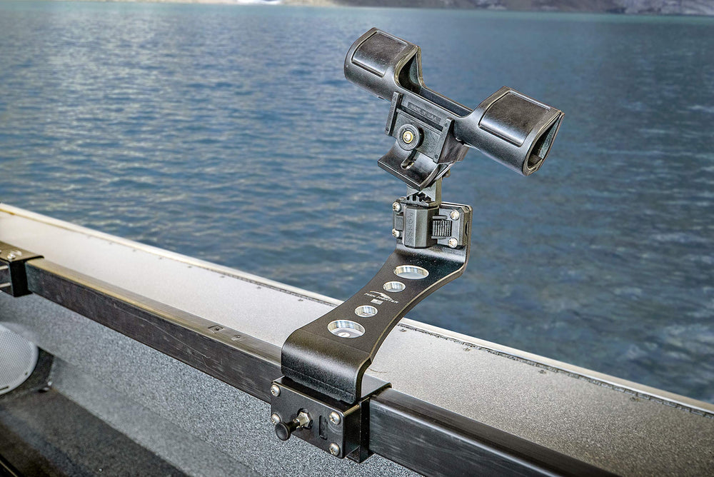 Fish Fighter slider compatible with Folbe, Scotty, Cannon, Fish-On, and Cabela’s holders.