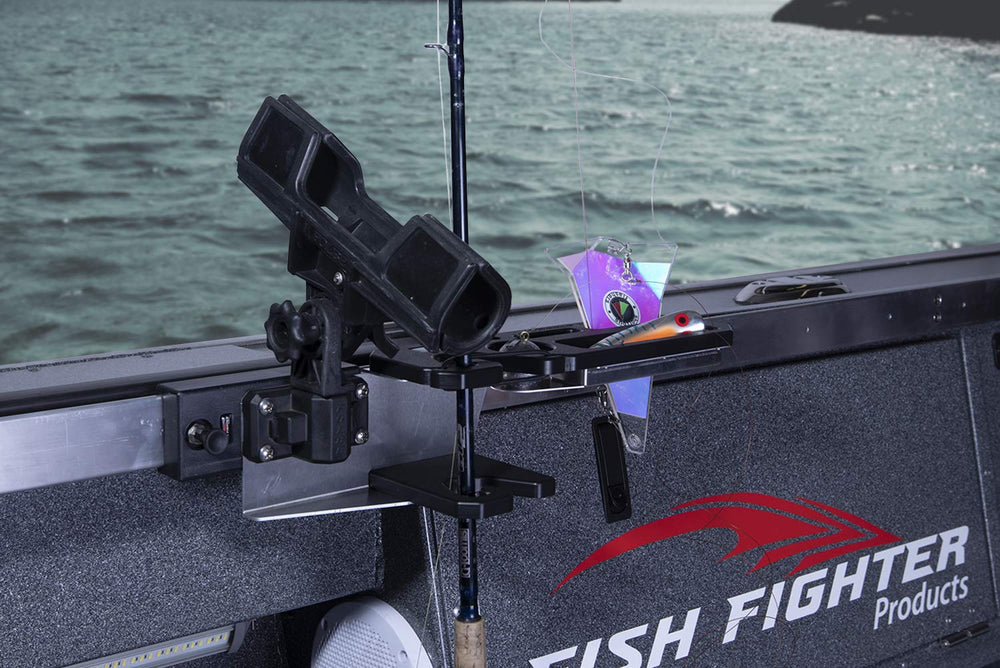 Fish Fighter locking plunger action locks position after adjustment.