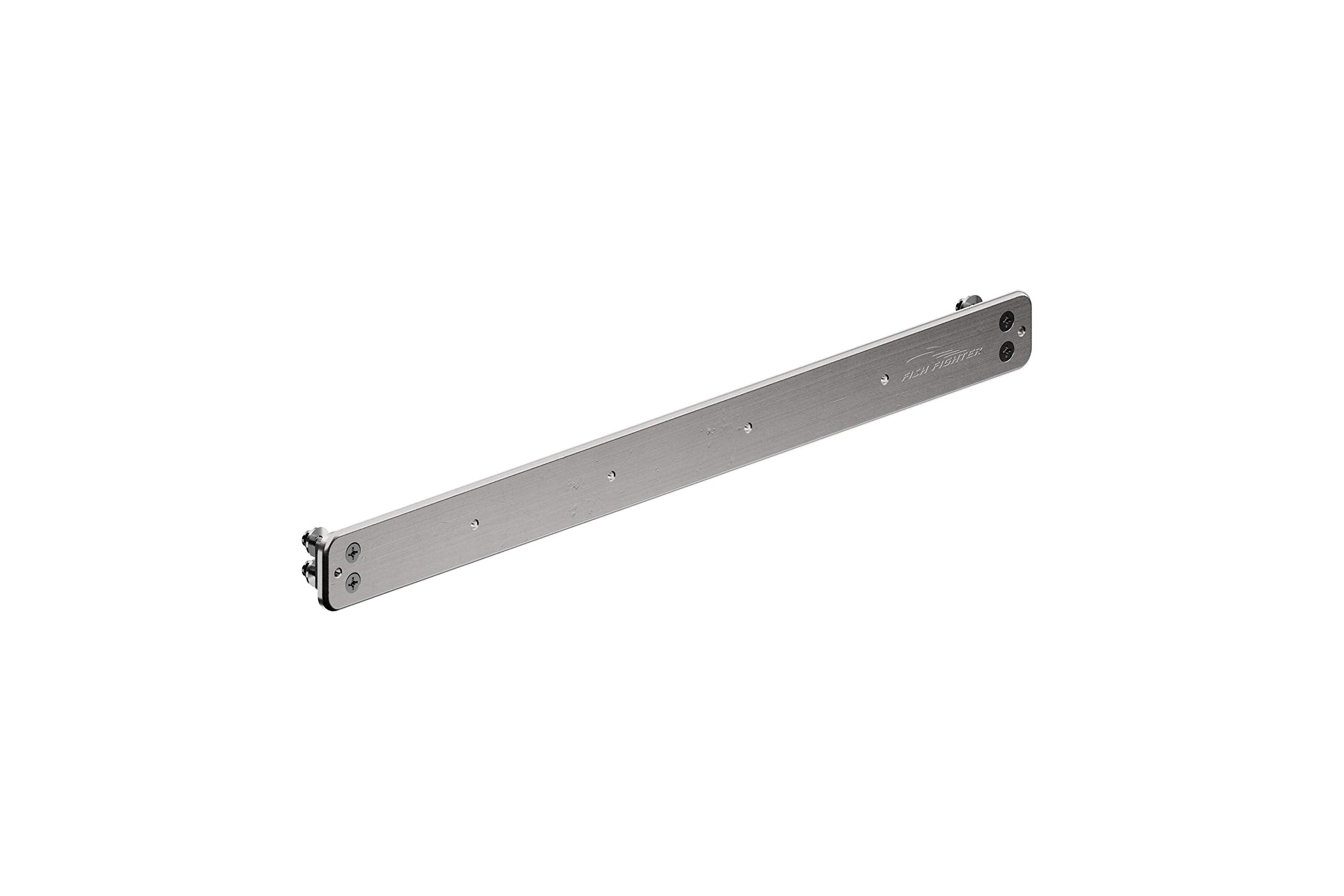 Fish Fighter SRS 24in flat surface mount on deck shows sturdy rail for gear.