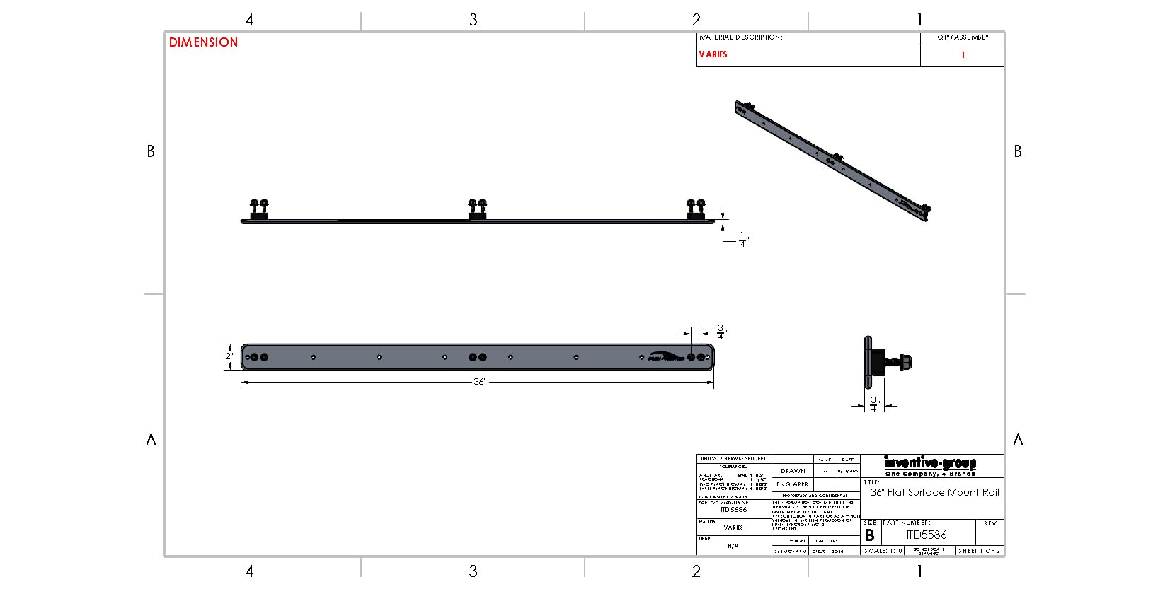 Fish Fighter SRS deck layout with modular gear along the rail.