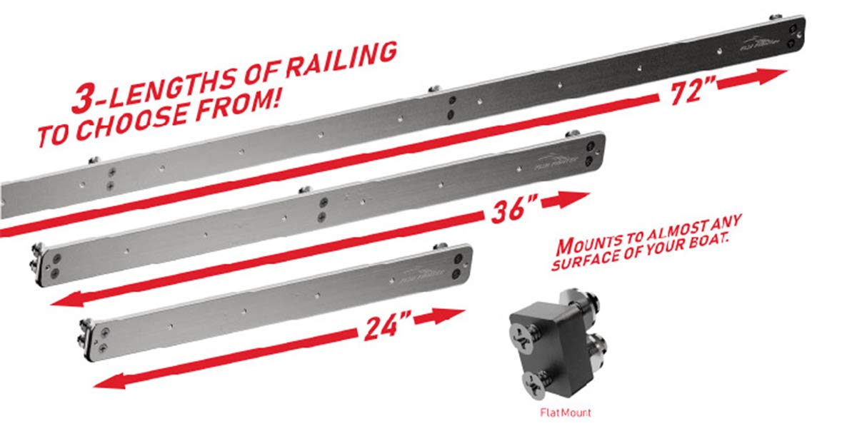 Fish Fighter SRS marine-grade aluminum for durability on water.