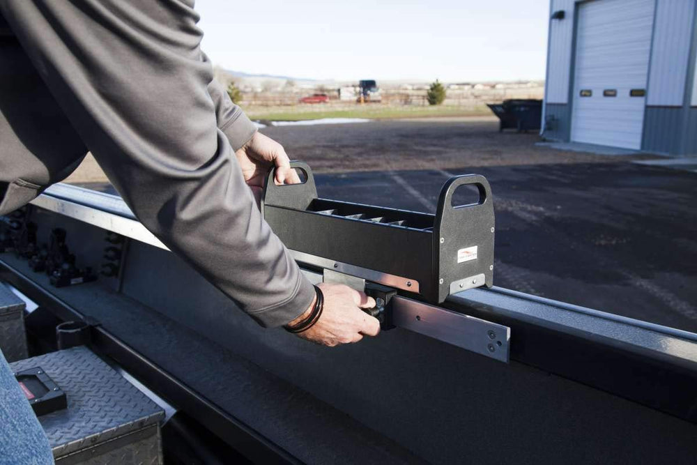 Fish Fighter SRS rail sliding action for gear organization.