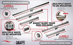 Fish Fighter SRS sliding-rod-positioning demonstrates precise placement of holders.