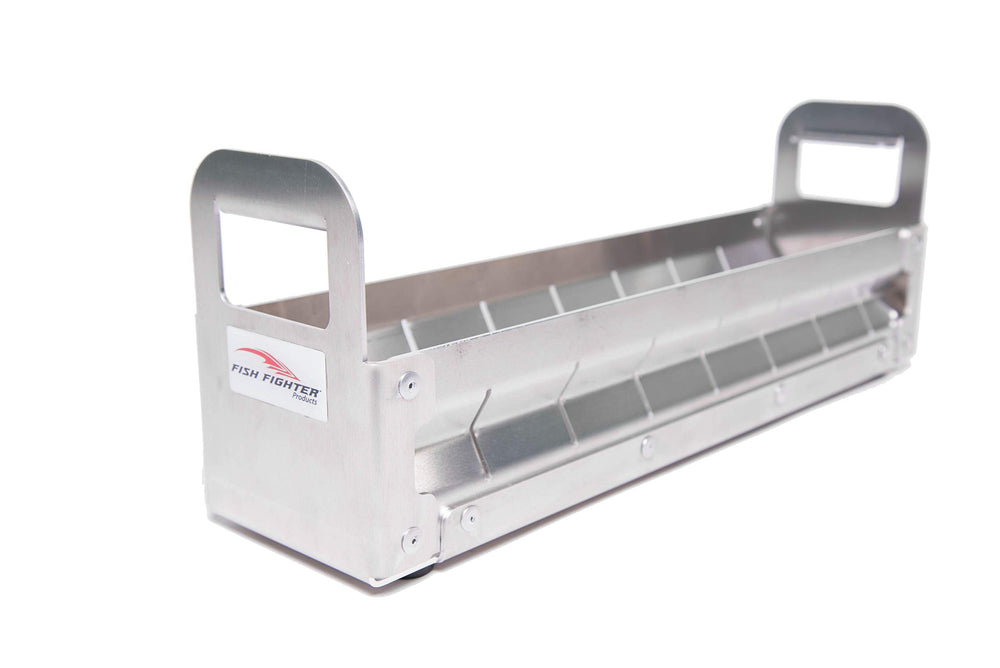 Fish Fighter bait tray offers quick access during fishing trips.