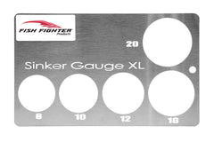 Fish Fighter XL Sinker Gauge side view highlights durable marine-grade stainless steel.