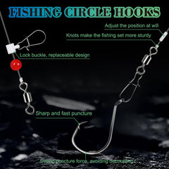 Pre-assembled surf fishing rig ready to fish
