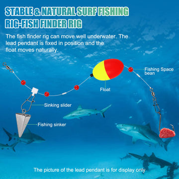 Versatile fish finder rig suitable for saltwater and freshwater species