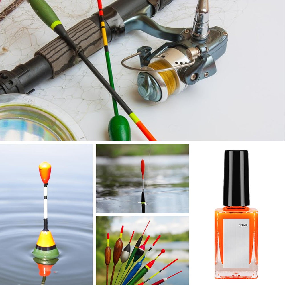 Included brush for precise Fish Float Paint application